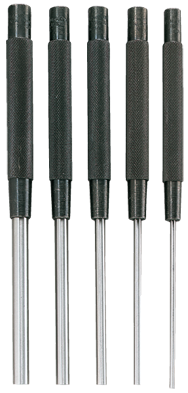 #SPC76 - 1/8 - 3/8" Diameter - 5 Piece Extra Long Drive Pin Punch Set - Americas Tooling