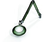 Green-Lite® 5" Racing Green Round LED Magnifier; 43" Reach; Table Edge Clamp - Americas Tooling