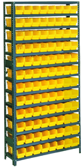 36 x 18 x 48'' (96 Bins Included) - Small Parts Bin Storage Shelving Unit - Americas Tooling