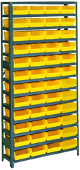 36 x 12 x 75'' (48 Bins Included) - Small Parts Bin Storage Shelving Unit - Americas Tooling