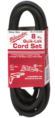 #48-76-4008 - Fits: Most Milwaukee 3-Wire Quik-Lok Cord Sets @ 8' - Replacement Cord - Americas Tooling