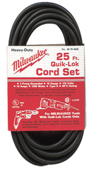 #48-76-4025 - Fits: Most Milwaukee 3-Wire Quik-Lok Cord Sets @ 25' - Replacement Cord - Americas Tooling