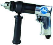 #7550 - 1/2'' Chuck Size - Non-Reversing - Air Powered Drill - Americas Tooling