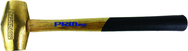 PRM Pro 1 lb. Brass Hammer with 10" Wood Handle - Americas Tooling