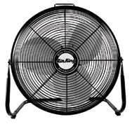 12 " Industrial Grade Floor Fans 3-speed; 1/25 HP; 120V - Americas Tooling