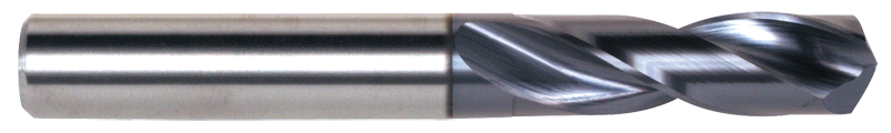 10.00mm Dia. - 87 OAL-TiAlN Coated-Carbide-Short Length High Performance Drill - Americas Tooling