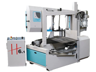 H6SA 20" Double Column Mitering Bandsaw; 5HP Blade Drive - Americas Tooling