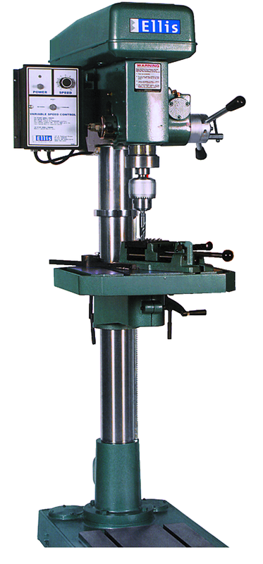 9400 Floor Model Drilling & Tapping Machine - 18-1/2'' Swing; 2HP; 1PH; 110V Motor - Americas Tooling