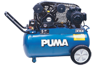 Portable Air Compressors - Model #PK5020; 20 Gallon / Horizontal Tank; 5HP; 1PH; 115/230V Motor - Americas Tooling