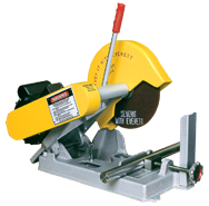 Abrasive Cut-Off Saw - #100020110; Takes 10" x 5/8 Hole Wheel (Not Included); 3HP; 1PH; 110V Motor - Americas Tooling