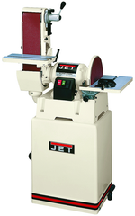 #JSG-6CS Closed Stand Combination Belt/Disc Sander; 6" x 48" Belt; 12" Disc; 1.5HP 115/230V 1PH Prewired 115V Motor; 277 lbs. - Americas Tooling