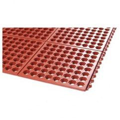 3' x 3' x 5/8" Thick Drainage Mat - Red - Americas Tooling