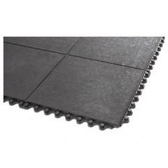 3' x 3' x 5/8" Thick Solid Deck Mat - Black - Grit Coated - Americas Tooling