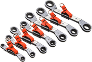 Proto® Tether-Ready 7 Piece Offset Double Box Reversible Ratcheting Metric Wrench Set - 6 & 12 Point - Americas Tooling