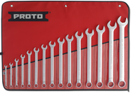 Proto® 15 Piece Full Polish Combination ASD Wrench Set - 12 Point - Americas Tooling