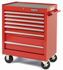 Proto® 440SS 27" Roller Cabinet - 7 Drawer, Red - Americas Tooling