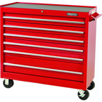 Proto® 440SS 41" Workstation - 6 Drawer, Red - Americas Tooling