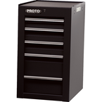 Proto® 450HS Side Cabinet - 5 Drawer, Black - Americas Tooling