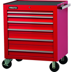 Proto® 450HS 34" Roller Cabinet - 6 Drawer, Red - Americas Tooling