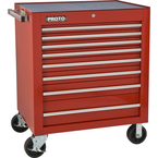 Proto® 450HS 34" Roller Cabinet - 8 Drawer, Red - Americas Tooling