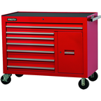 Proto® 450HS 50" Workstation - 7 Drawer & 1 Shelf, Red - Americas Tooling