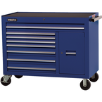 Proto® 450HS 50" Workstation - 8 Drawer & 2 Shelves, Blue - Americas Tooling