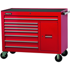 Proto® 450HS 50" Workstation - 8 Drawer & 2 Shelves, Red - Americas Tooling