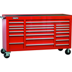 Proto® 450HS 67" Workstation - 20 Drawer, Red - Americas Tooling