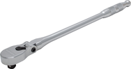 Proto® 1/2" Drive Flex Head Precision 90 Pear Head Ratchet Long 18"- Full Polish - Americas Tooling