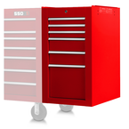 Proto® 550S Side Cabinet - 6 Drawer, Gloss Red - Americas Tooling