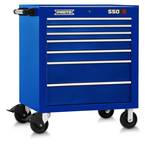 Proto® 550S 34" Roller Cabinet - 7 Drawer, Gloss Blue - Americas Tooling