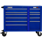 Proto® 550S 50" Workstation - 10 Drawer, Gloss Blue - Americas Tooling