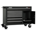 Proto® 550S 50" Workstation - 8 Drawer & 1 Shelf, Gloss Black - Americas Tooling