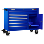 Proto® 550S 50" Workstation - 8 Drawer & 2 Shelves, Gloss Blue - Americas Tooling