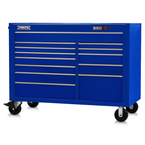 Proto® 550S 57" Workstation - 13 Drawer, Gloss Blue - Americas Tooling