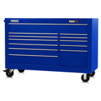 Proto® 550S 66" Workstation - 12 Drawer, Gloss Blue - Americas Tooling