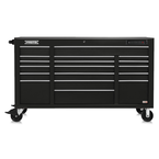 Proto® 550E 67" Power Workstation - 18 Drawer, Gloss Black - Americas Tooling