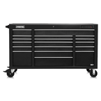 Proto® 550E 67" Front Facing Power Workstation w/ USB - 18 Drawer, Dual Black - Americas Tooling