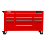 Proto® 550E 67" Power Workstation - 18 Drawer, Gloss Red - Americas Tooling