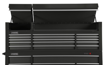 Proto® 550S 88" Top Chest - 15 Drawer, Dual Black - Americas Tooling