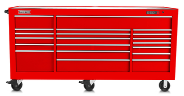 Proto® 550S 88" Workstation - 18 Drawer, Gloss Red - Americas Tooling