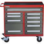 Proto® 560S 45" Workstation- 10 Drawer- Safety Red & Gray - Americas Tooling