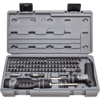 Proto® 91 Piece Multibit Set with Ratcheting Screwdriver and T-Handle - Americas Tooling