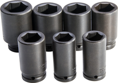 Proto® 3/4" Drive 7 Piece Deep Metric Impact Socket Set - 6 Point - Americas Tooling