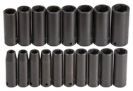 Proto® 1/2" Drive 18 Piece Deep Impact Socket Set - 6 Point - Americas Tooling