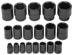 Proto® 1/2" Drive 19 Piece Impact Socket Set - 6 Point - Americas Tooling