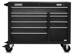 Proto® 550E 50" Power Workstation - 10 Drawer, Dual Black - Americas Tooling