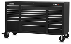 Proto® 550S 67" Workstation - 20 Drawer, Dual Black - Americas Tooling