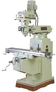 Electronic Variable Speed Vertical Mill - R-8 Spindle - 10 x 50'' Table Size - Box Way - 3HP - 3PH - 440V Motor - Americas Tooling