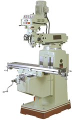 Electronic Variable Speed Vertical Mill - CAT40 Spindle - 10 x 50'' Table Size - 5HP - 3PH - 220V Motor - Americas Tooling